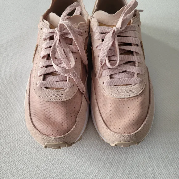 NIKE Waffle One Blush Pink Fossil Stone Leopard Sneakers - Picture 5 of 6